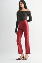 The McClain Coated Jean (Cabernet)