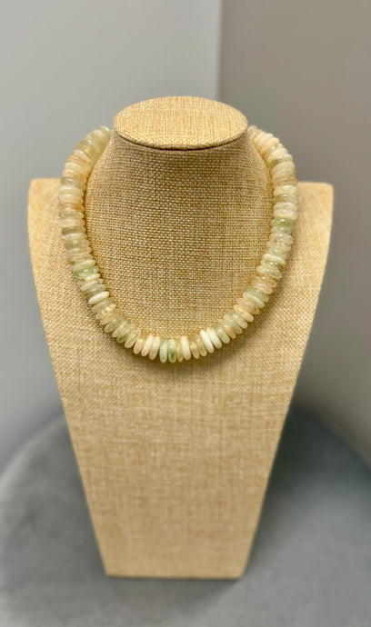 Disk Bead Necklace (Ivory)
