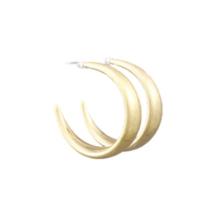 Flat Tube Hoop (Matte Gold)