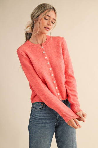 The Gwen Cardigan (Coral)
