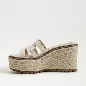 The Laine Platform Wedge Sandal by Sam Edelman (Modern Ivory)
