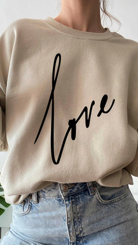 Love Script Sweatshirt *Final Sale