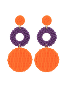 The Fiona Earrings (Clemson)