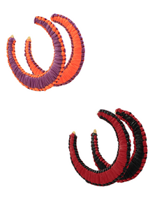 The Gameday Raffia Hoops