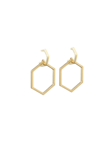 The Hexagon Dangle Earrings