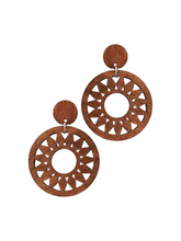 The Wooden Sun Earrings