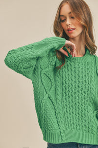 The Jasmine Sweater (Kelly Green)