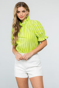 THML Dixie Top (Lime Stripe) *Final Sale