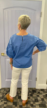 The Mary Beth Top by Fitzroy & Willa (Cornflower Blue)*Final Sale