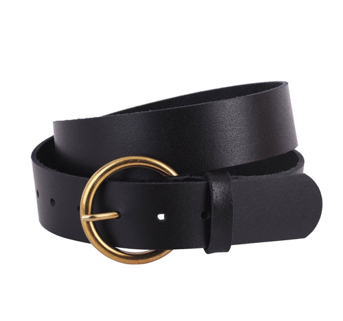 The Makenzie Wide Leather Belt(Black) *PREORDER