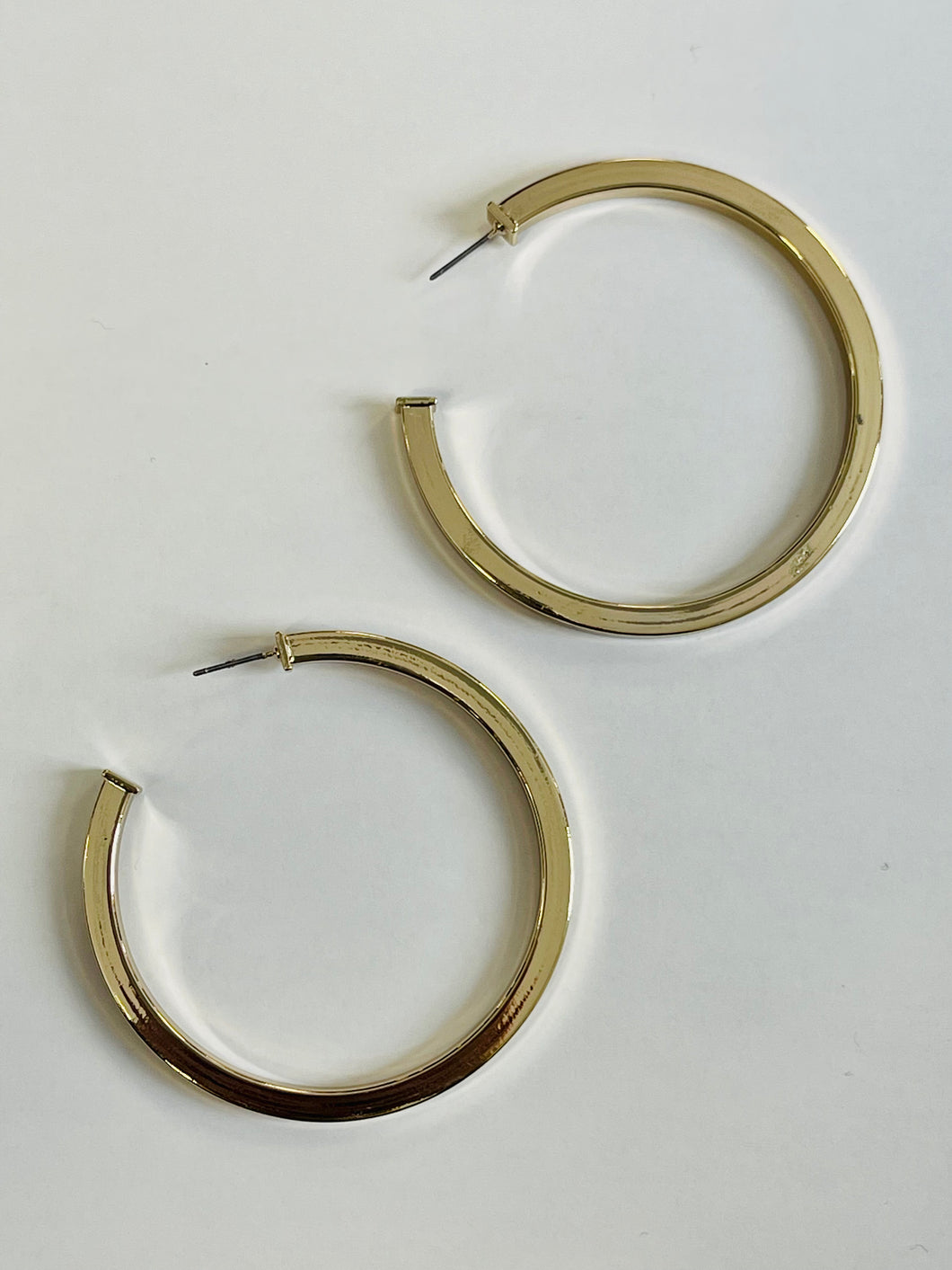 Large Squared Hoops (Gold)