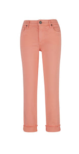 Amy Crop Roll Up Jean by Kut from the Kloth (Coral) *FINAL SALE